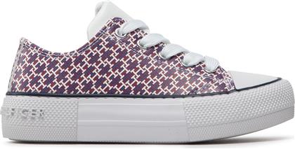 SNEAKERS LOW CUT LACE-UP SNEAKER T3A9-32289-0753 ΜΠΟΡΝΤΟ TOMMY HILFIGER