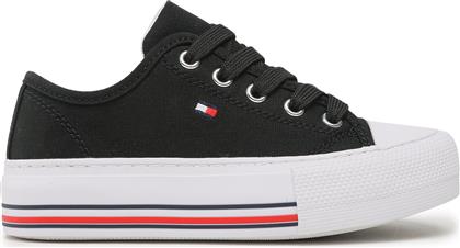 SNEAKERS LOW CUT LACE-UP SNEAKER T3A9-32677-0890 M BLACK 999 TOMMY HILFIGER