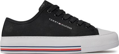 SNEAKERS LOW CUT LACE-UP SNEAKER T3A9-33185-1687 S ΜΑΥΡΟ TOMMY HILFIGER