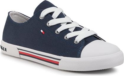 SNEAKERS LOW CUT LACE-UP SNEAKER T3X4-30692-0890 S ΣΚΟΥΡΟ ΜΠΛΕ TOMMY HILFIGER