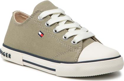 SNEAKERS LOW CUT LACE-UP SNEAKER T3X4-32207-0890 M MILITARY GREEN 414 TOMMY HILFIGER
