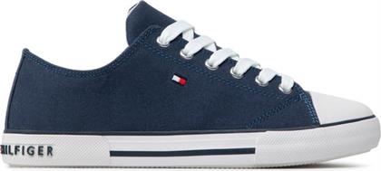 SNEAKERS LOW CUT LACE-UP SNEAKER T3X4-32207-0890 S ΣΚΟΥΡΟ ΜΠΛΕ TOMMY HILFIGER