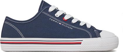 SNEAKERS LOW CUT LACE UP SNEAKER T3X9-33324-0890 S ΣΚΟΥΡΟ ΜΠΛΕ TOMMY HILFIGER