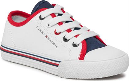 SNEAKERS LOW CUT UP SNEAKER T3X9-33325-0890 M ΛΕΥΚΟ TOMMY HILFIGER από το MODIVO