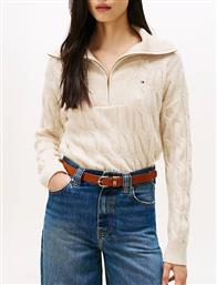 SOFT WOOL CABLE 1/2 ZIP LS SWT TOMMY HILFIGER