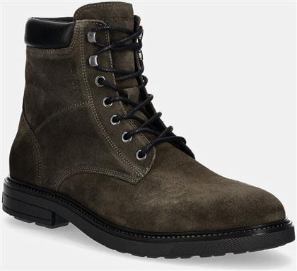 ΣΟΥΕΝΤ ΜΠΟΤΑΚΙΑ HILFIGER OUTDOOR SUEDE BOOT ΧΡΩΜΑ: ΠΡΑΣΙΝΟ, FM0FM05193 TOMMY HILFIGER