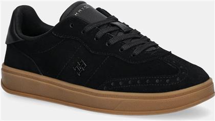 ΣΟΥΕΤ ΑΘΛΗΤΙΚΑ ΠΑΠΟΥΤΣΙΑ TH HERITAGE SNEAKER ΧΡΩΜΑ: ΜΑΥΡΟ, FW0FW08822 TOMMY HILFIGER