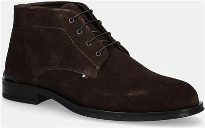 ΣΟΥΕΤ ΜΠΟΤΑΚΙΑ CORPORATE HILFIGER SDE BOOT ΧΡΩΜΑ: ΚΑΦΕ, FM0FM05579 TOMMY HILFIGER