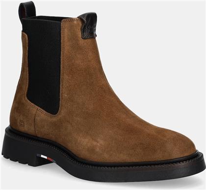 ΣΟΥΕΤ ΜΠΟΤΕΣ ΤΣΕΛΣΙ COMFORT LWT SDE CHELSEA ΧΡΩΜΑ: ΚΑΦΕ, FM0FM05592 TOMMY HILFIGER
