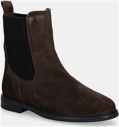 ΣΟΥΕΤ ΜΠΟΤΕΣ ΤΣΕΛΣΙ FLAG SUEDE CHELSEA BOOT ΓΥΝΑΙΚΕΙΕΣ, ΧΡΩΜΑ: ΚΑΦΕ, FW0FW08780 TOMMY HILFIGER