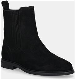 ΣΟΥΕΤ ΜΠΟΤΕΣ ΤΣΕΛΣΙ FLAG SUEDE CHELSEA BOOT ΓΥΝΑΙΚΕΙΕΣ, ΧΡΩΜΑ: ΜΑΥΡΟ, FW0FW08780 TOMMY HILFIGER