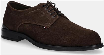 ΣΟΥΕΤ ΚΛΕΙΣΤΑ ΠΑΠΟΥΤΣΙΑ CORPORATE HILFIGER SDE DERBY ΑΝΔΡΙΚΑ, ΧΡΩΜΑ: ΚΑΦΕ, FM0FM05582 TOMMY HILFIGER
