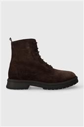 ΣΟΥΕΤ ΠΑΠΟΥΤΣΙΑ HILFIGER CORE SUEDE BOOT ΧΡΩΜΑ: ΚΑΦΕ, FM0FM04674 F3FM0FM04674 TOMMY HILFIGER