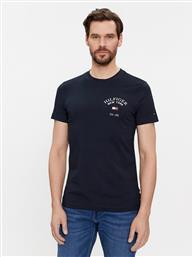T-SHIRT ARCH VARSITY MW0MW33689 ΣΚΟΥΡΟ ΜΠΛΕ REGULAR FIT TOMMY HILFIGER