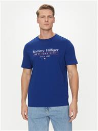 T-SHIRT CENTER STACK MW0MW38621 ΜΠΛΕ REGULAR FIT TOMMY HILFIGER