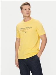 T-SHIRT CENTER STACK MW0MW38621 ΚΙΤΡΙΝΟ REGULAR FIT TOMMY HILFIGER