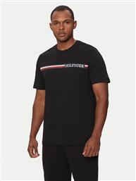T-SHIRT CHEST STRIPE MW0MW36739 ΜΑΥΡΟ REGULAR FIT TOMMY HILFIGER