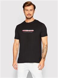 T-SHIRT CN SS UM0UM02348 ΜΑΥΡΟ REGULAR FIT TOMMY HILFIGER από το MODIVO