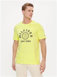 T-SHIRT COIN MW0MW34437 ΚΙΤΡΙΝΟ REGULAR FIT TOMMY HILFIGER