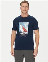 T-SHIRT COLOR PHOTO PRINT MW0MW38615 ΣΚΟΥΡΟ ΜΠΛΕ REGULAR FIT TOMMY HILFIGER