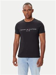 T-SHIRT CORE LOGO TEE MW0MW11465 ΜΑΥΡΟ SLIM FIT TOMMY HILFIGER
