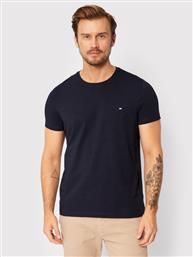 T-SHIRT CORE STRETCH MW0MW27539 ΣΚΟΥΡΟ ΜΠΛΕ SLIM FIT TOMMY HILFIGER