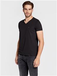 T-SHIRT CORE STRETCH MW0MW27540 ΜΑΥΡΟ SLIM FIT TOMMY HILFIGER