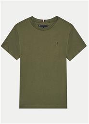 T-SHIRT ESSENTIAL KB0KB06879 ΠΡΑΣΙΝΟ REGULAR FIT TOMMY HILFIGER