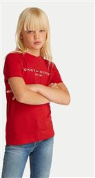 T-SHIRT ESSENTIAL KS0KS00397 S ΚΟΚΚΙΝΟ REGULAR FIT TOMMY HILFIGER