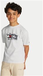 T-SHIRT FLAG FUN KB0KB09354 M ΛΕΥΚΟ REGULAR FIT TOMMY HILFIGER