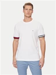 T-SHIRT GLOBAL STRIPE MW0MW38078 ΛΕΥΚΟ REGULAR FIT TOMMY HILFIGER