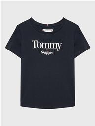 T-SHIRT GRAPHIC GLITTER KG0KG06821 D ΣΚΟΥΡΟ ΜΠΛΕ REGULAR FIT TOMMY HILFIGER