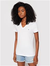 T-SHIRT HERITAGE V-NECK TEE WW0WW24969 ΛΕΥΚΟ REGULAR FIT TOMMY HILFIGER