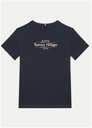 T-SHIRT ICON PRINT KB0KB09158 ΣΚΟΥΡΟ ΜΠΛΕ REGULAR FIT TOMMY HILFIGER