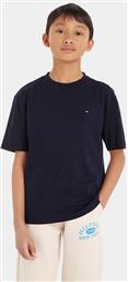 T-SHIRT KB0KB08575 S ΣΚΟΥΡΟ ΜΠΛΕ REGULAR FIT TOMMY HILFIGER