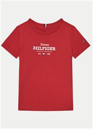 T-SHIRT KB0KB09356 M ΚΟΚΚΙΝΟ REGULAR FIT TOMMY HILFIGER