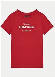 T-SHIRT KB0KB09356 S ΚΟΚΚΙΝΟ REGULAR FIT TOMMY HILFIGER