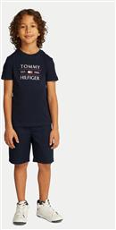 T-SHIRT KB0KB09538 D ΣΚΟΥΡΟ ΜΠΛΕ REGULAR FIT TOMMY HILFIGER από το MODIVO