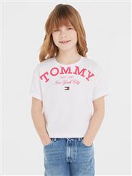 T-SHIRT LOGO KG0KG07637 ΛΕΥΚΟ REGULAR FIT TOMMY HILFIGER από το MODIVO