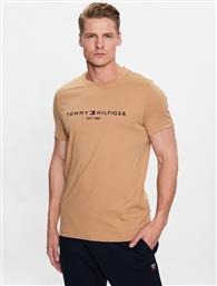 T-SHIRT LOGO MW0MW11797 ΚΑΦΕ SLIM FIT TOMMY HILFIGER από το MODIVO