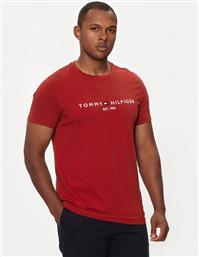 T-SHIRT LOGO MW0MW11797 ΚΟΚΚΙΝΟ REGULAR FIT TOMMY HILFIGER