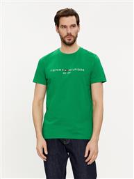 T-SHIRT LOGO MW0MW11797 ΠΡΑΣΙΝΟ REGULAR FIT TOMMY HILFIGER