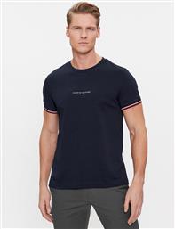 T-SHIRT LOGO MW0MW32584 ΣΚΟΥΡΟ ΜΠΛΕ SLIM FIT TOMMY HILFIGER