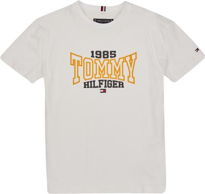 T-SHIRT ΜΕ ΚΟΝΤΑ ΜΑΝΙΚΙΑ TOMMY 1985 VARSITY TEE S/S TOMMY HILFIGER