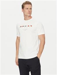 T-SHIRT MULTI FLAGS MW0MW38616 ΛΕΥΚΟ REGULAR FIT TOMMY HILFIGER