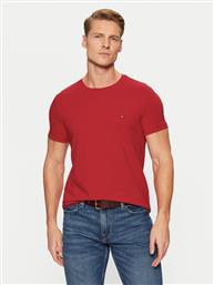 T-SHIRT MW0MW10800 ΚΟΚΚΙΝΟ SLIM FIT TOMMY HILFIGER