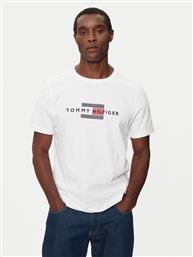 T-SHIRT MW0MW36455 ΛΕΥΚΟ REGULAR FIT TOMMY HILFIGER από το MODIVO