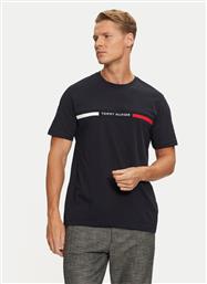 T-SHIRT MW0MW36498 ΣΚΟΥΡΟ ΜΠΛΕ REGULAR FIT TOMMY HILFIGER από το MODIVO