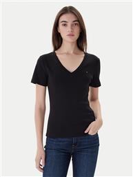 T-SHIRT NEW CODY WW0WW40584 ΜΑΥΡΟ SLIM FIT TOMMY HILFIGER