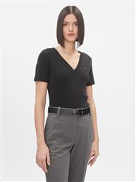 T-SHIRT NEW CODY WW0WW40584 ΜΑΥΡΟ SLIM FIT TOMMY HILFIGER